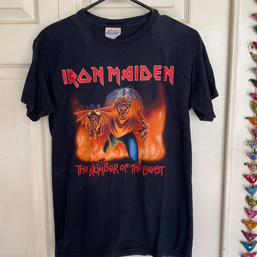 Iron Maiden The Number of the Beast shirt.